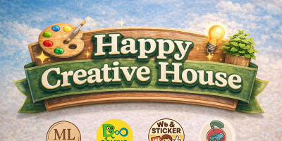 Happy creative house